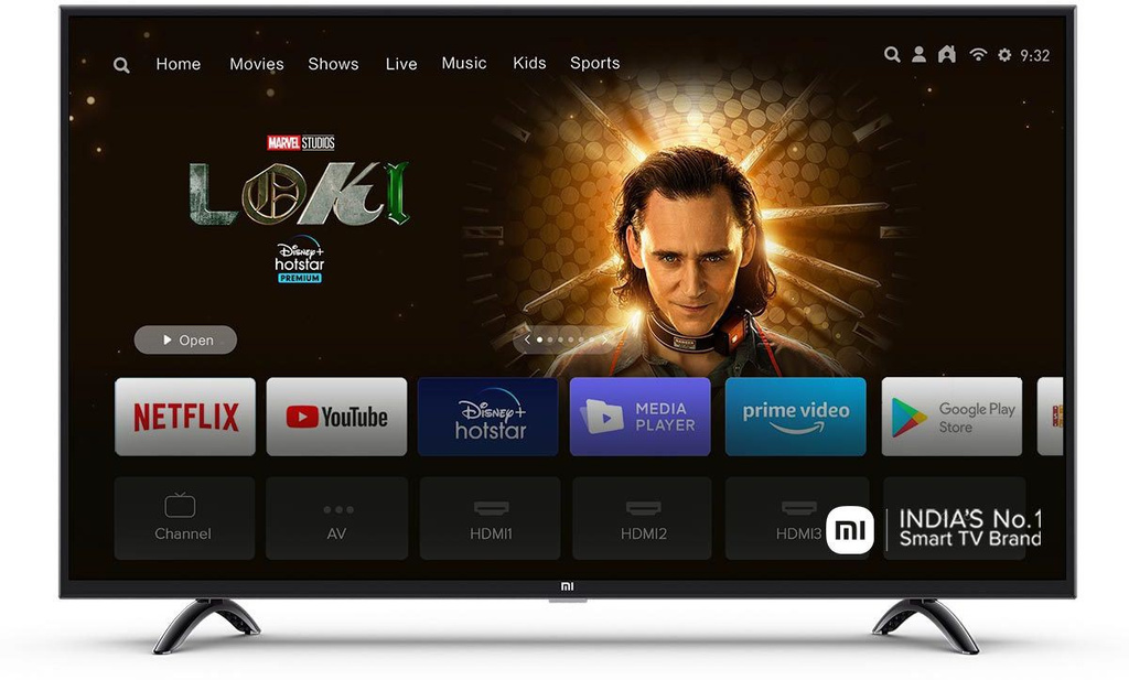 xiaomi 4x 108 cm 43 inch ultra hd 4k led smart android tv