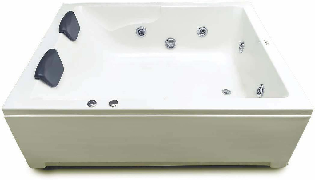 Falcon 5 Feet Acrylic Jacuzzi Massage with Front Panel - Ivory Free-standing Bathtub (100 or Above L)