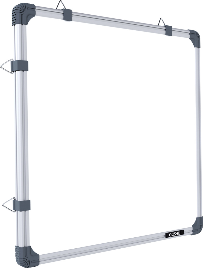 goshu non magnetic 60x60 cm 2 x feet double sided white board chalk both side writing boards one marker reverse surface set 1 white green