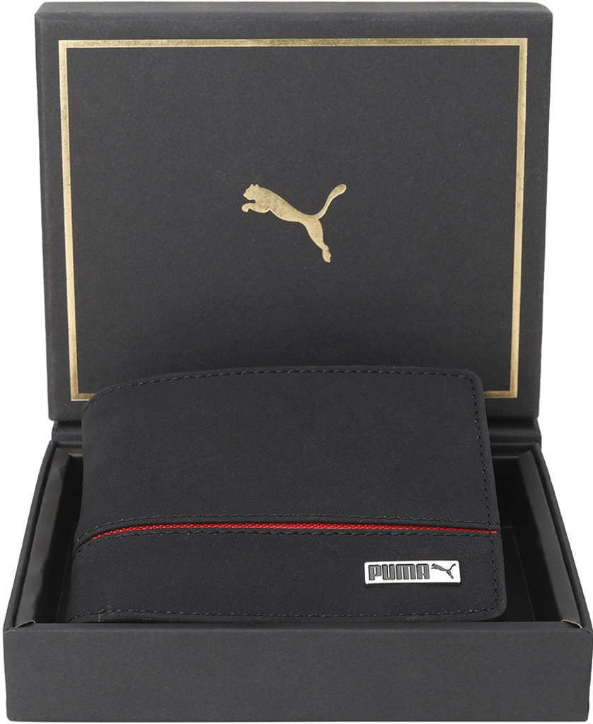 PUMA Men & Women Casual Black Artificial Leather Wallet