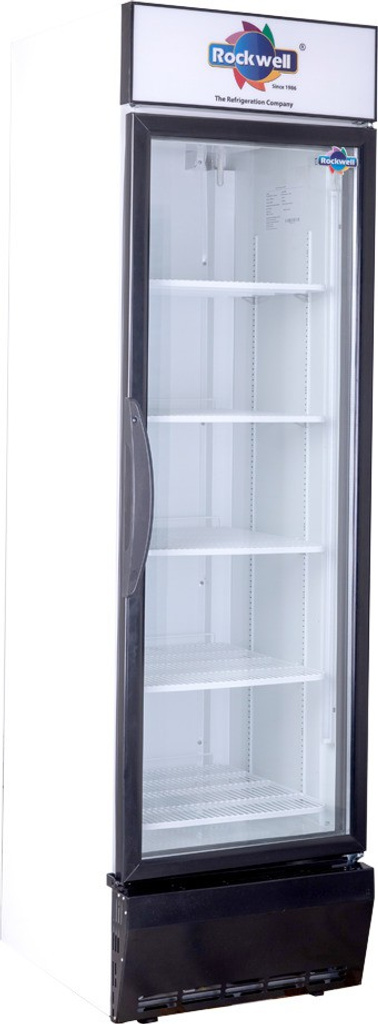 448 L Single Door Upright Freezer (White, RVC550B Visi cooler with back-lit canopy and dynamic cooling, 448 Litres)