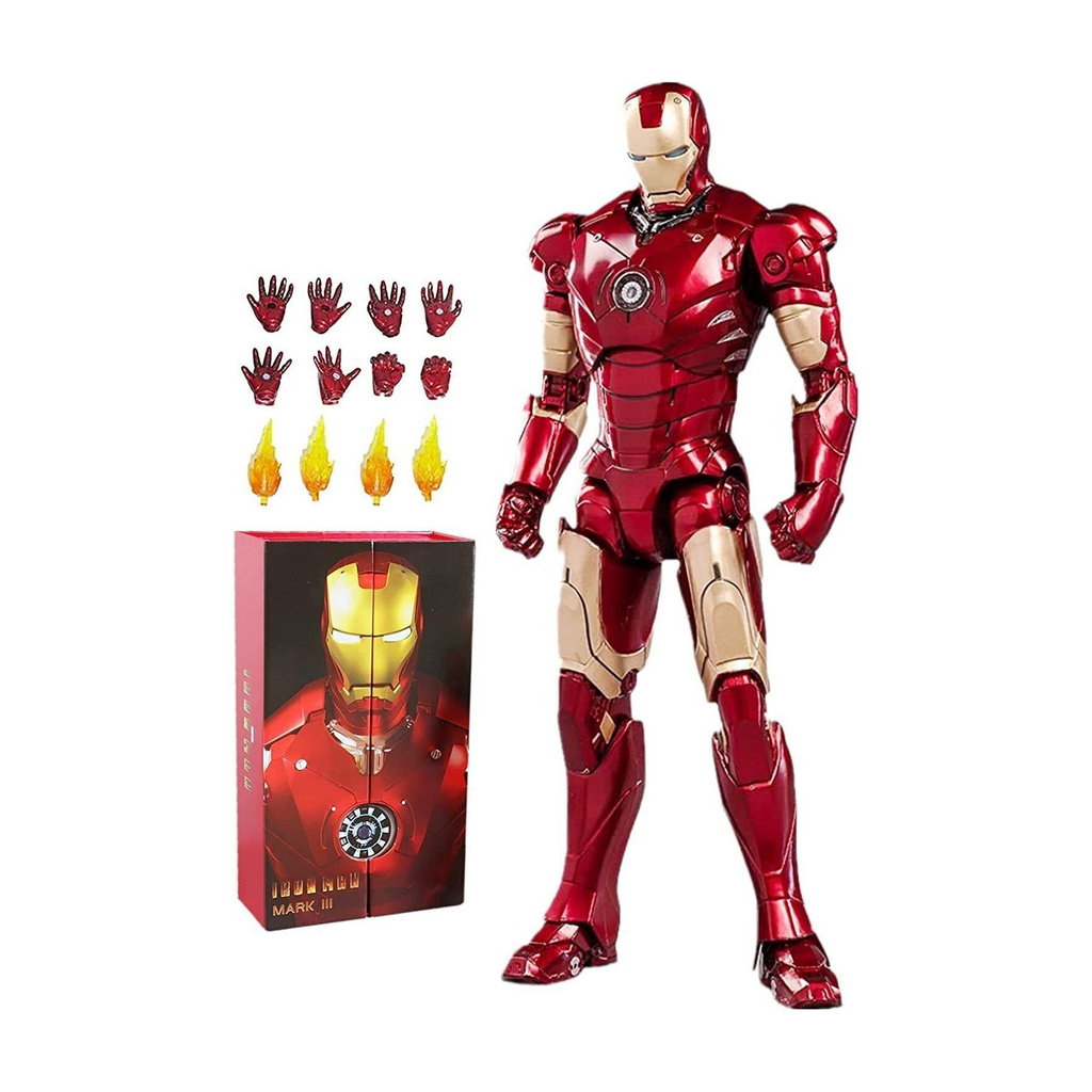 FOZZO-SK New IRON MAN High Details Mark 3 Suit Action Figure ZD Toys Avengers Movie