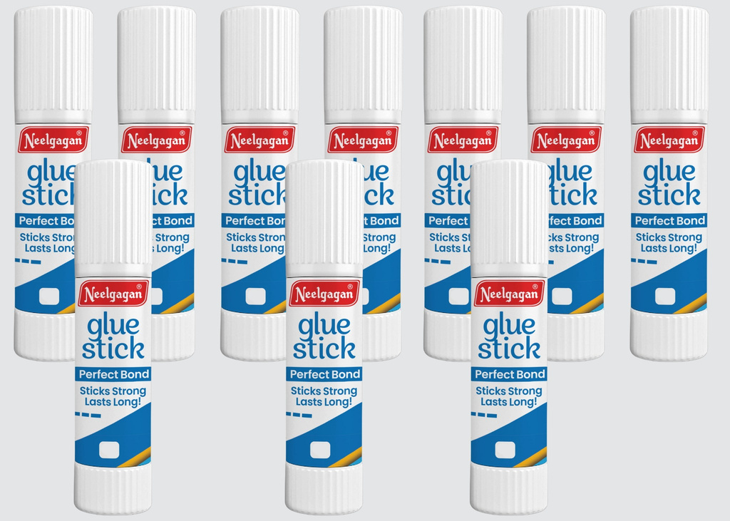 Glue Stick | Multi-Purpose Glue Stick for School Projects Art & Craft - Suitable for School & Office Activities| (Set of 10, White 15 Gram)