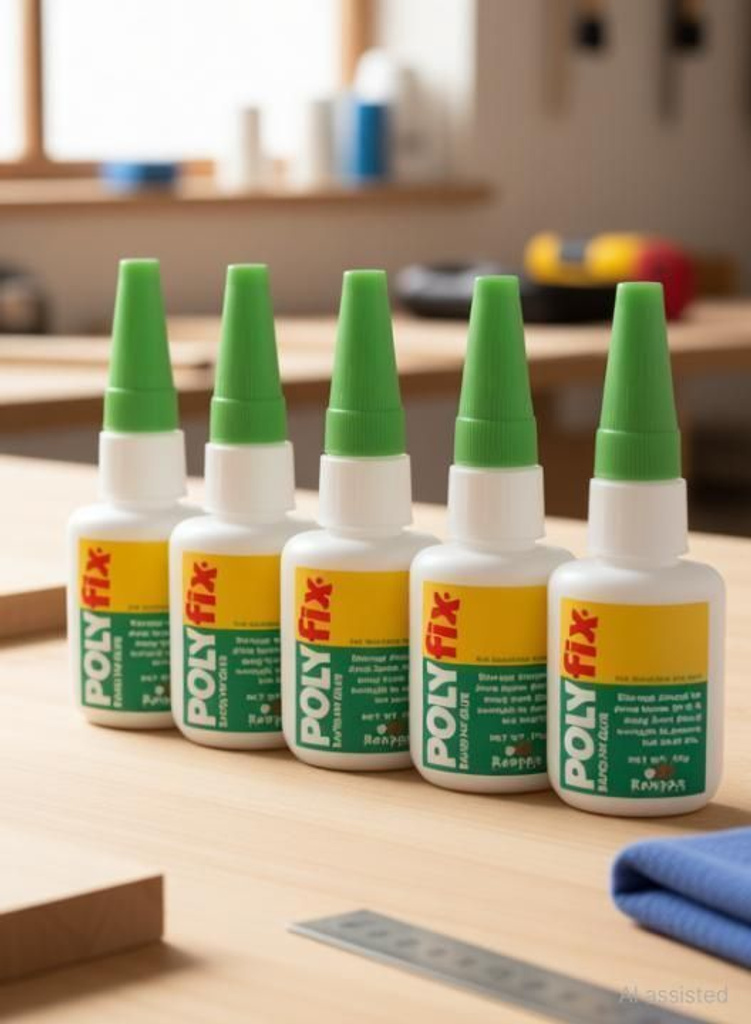 POLYFIX HV Glue for MDF, Furniture, PVC/WPC board Marble etc. 20g (Pack of 5) Adhesive