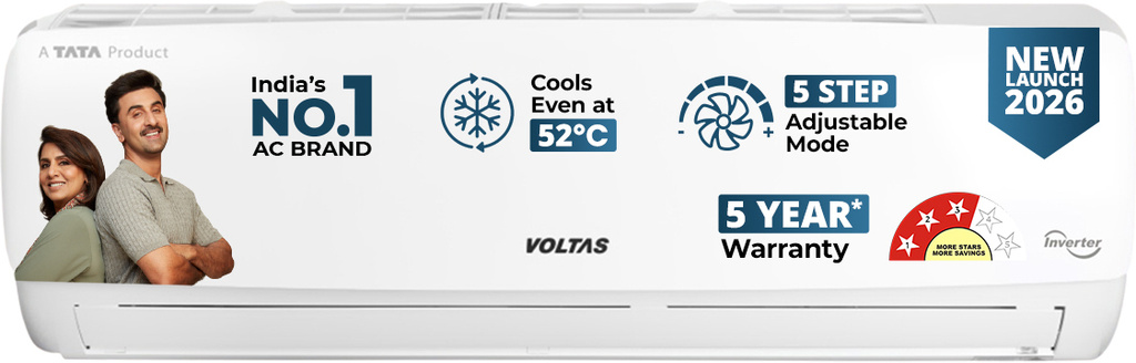 Voltas 2026 Model 1 Ton 3 Star Split Inverter AC