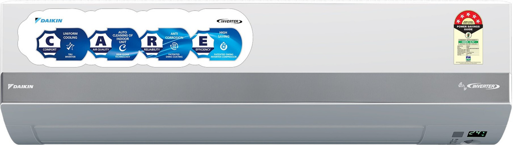 Daikin 2026 Model 1.8 Ton 5 Star Split Inverter with Wi-fi PM1.0 Filter, Inverter, ISEER 5.7 AC