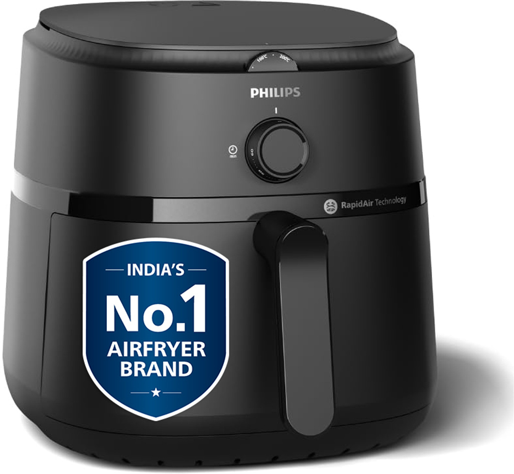 PHILIPS NA130/00 with up to 90% less fat, 1700W, with Rapid Air Technology Air Fryer