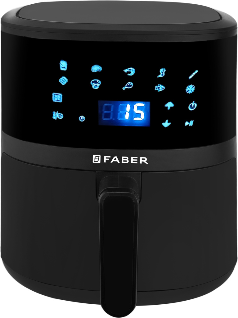 FAF CrispX 4.0L Bk 1300W Fry,Roast,Grill,Bake,Digital Display,Swirl Cooking Air Fryer (4 L)