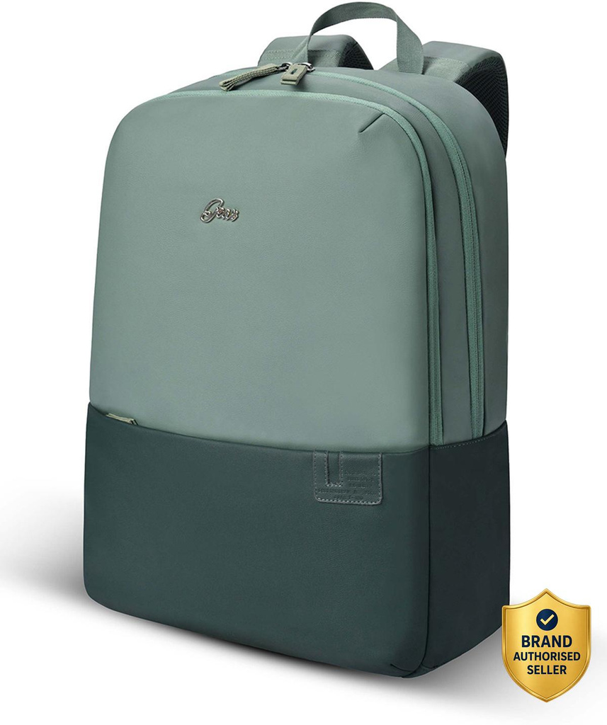 gear uber leatherite laptop backpack 12 l