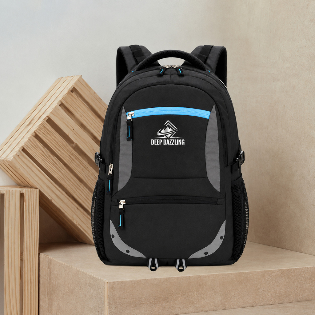 DEEP DAZZLING Unisex Spacy School Collage Bag & Backpack With Rain Cover And Reflective Strip. 35 L Laptop Backpack