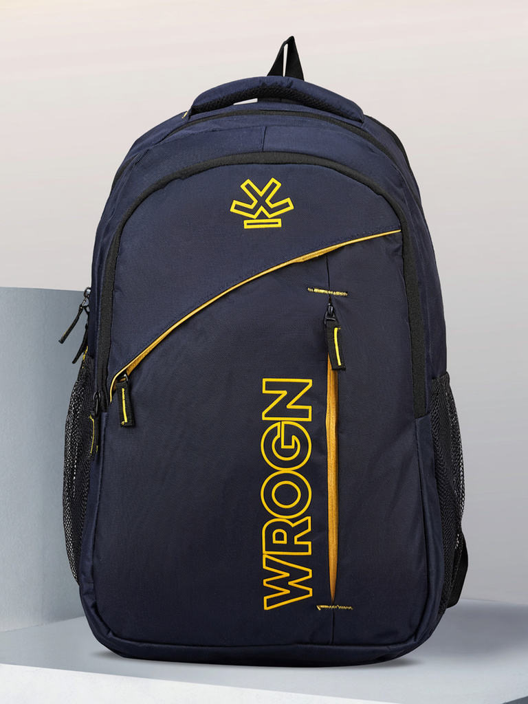 wrogn spacy fits upto 16 inches college bag school bag raincover 45 l laptop backpack