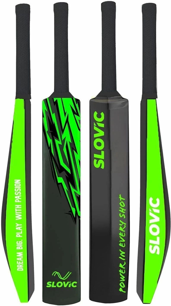 slovic lightweight plastic tennis cricket bat adults indoor outdoor pvc plastic 15 yrs