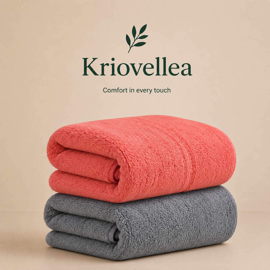 KRIOVELLEA Microfiber 500 GSM Bath, Sport, Beach Towel