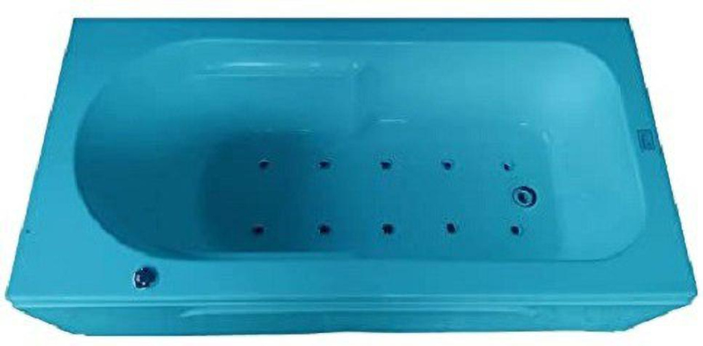 Prestige 4 Ft Freestanding Acrylic With Bubble Bath - Cyan Blue Free-standing Bathtub (100 or Above L)