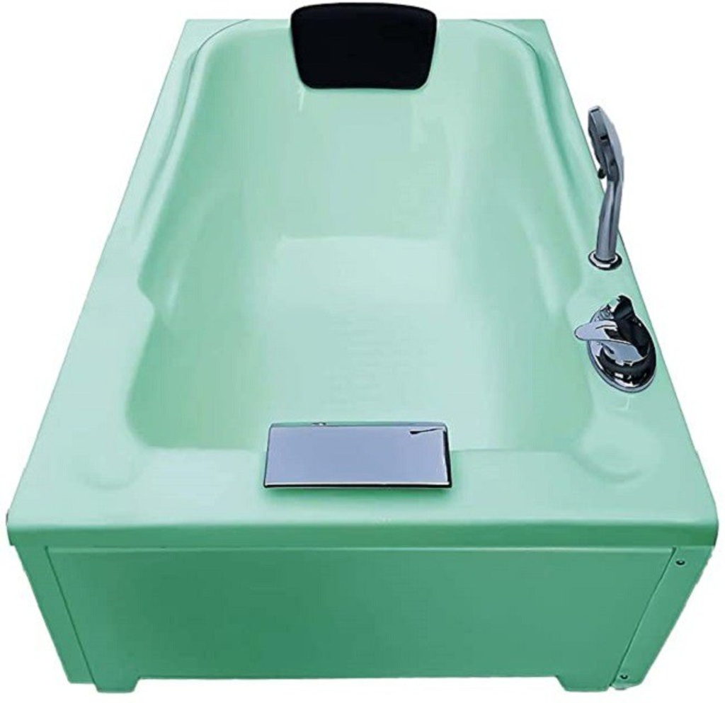 Bonn 4.5 Ft with Filler System and Front and Side Panel - Green Free-standing Bathtub (100 or Above L)