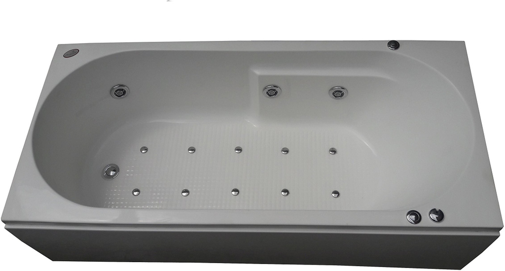 Divine 5.5 Feet Jacuzzi Massage with Bubble Bath - White Free-standing Bathtub (100 or Above L)
