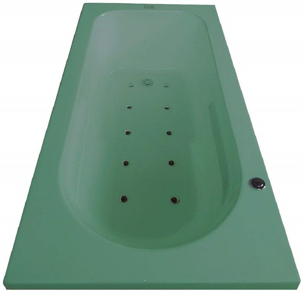 Alexander Acrylic 6 feet Massage with Bubble Bath - Green Free-standing Bathtub (100 or Above L)