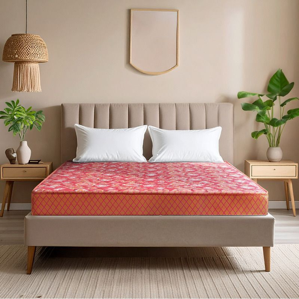 Natural Rubberized, Firm, Breathable, PU Quilt Top, Spine Support, Eco-Friendly 4 inch Queen Coir Mattress (L x W: 75 inch x 60 inch)