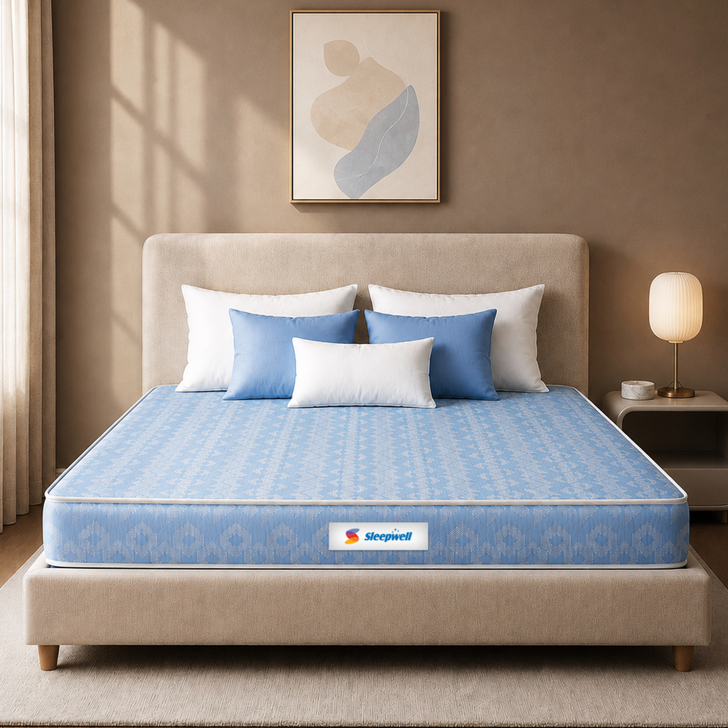 Dual, Reversible Soft & Firm Sides, Resitec Core, Spine Align, Anti-Microbial 4 inch King High Density (HD) Foam Mattress (L x W: 72 inch x 72 inch)