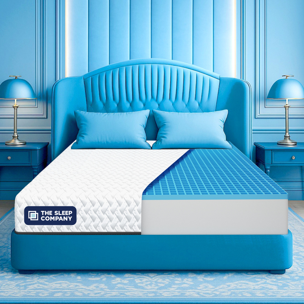 The Sleep Company Orthopedic Grid Mattress | SmartGRID Technology | Medium Firm 5 inch Queen High Density (HD) Foam Mattress