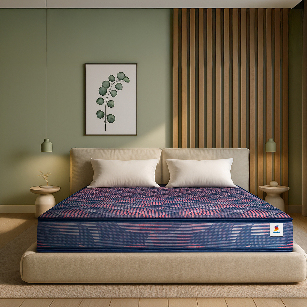 Champ Classic Ortho, Firm Back Support, Triple Quiltec Plush Top, Anti-Sag Core 4 inch Double Bonded Foam Mattress (L x W: 72 inch x 48 inch)