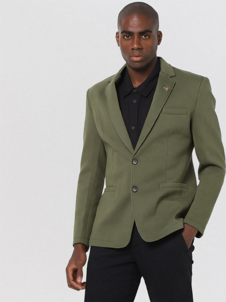 fort collins solid single breasted casual men blazer