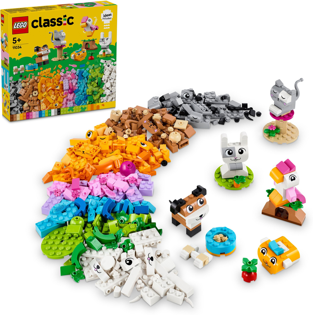 LEGO Classic Creative Pets Buildable Animal Toy 11034 (450 Pieces)