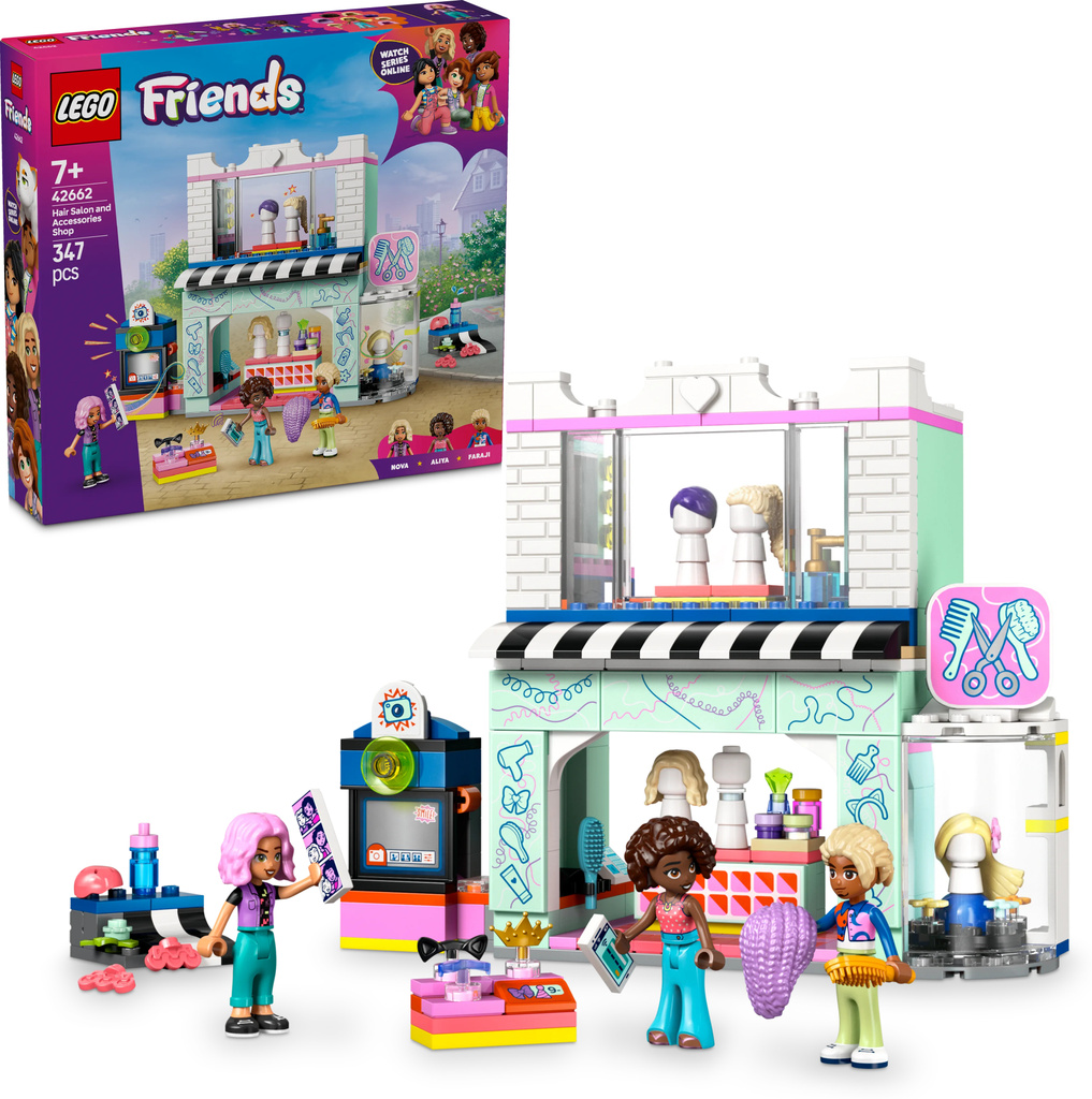 Friends Hair Salon and Accessories Store Creative Pretend-Play Toy 42662 (Multicolor)