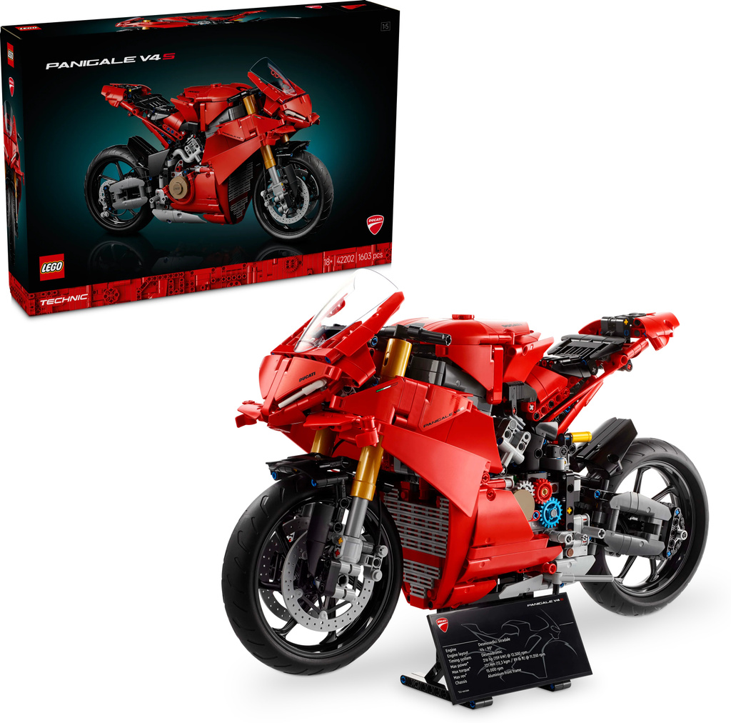 lego technic ducati panigale v4 s motorcycle model building set 42202 1603 blocks