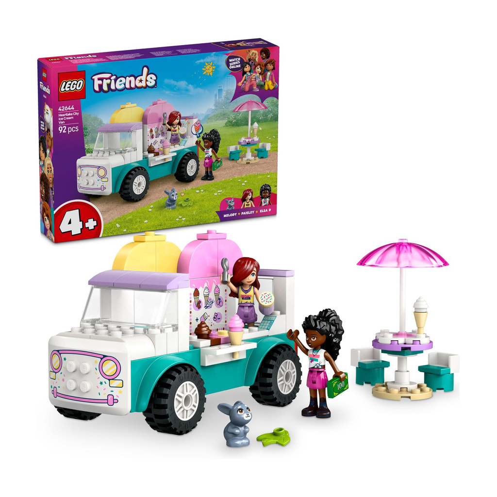 LEGO Friends Heartlake City Ice Cream Truck Pretend-Play Building Kit 42644