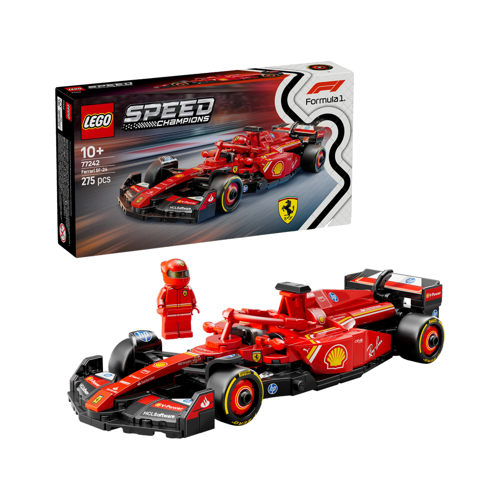 LEGO Speed Champions Ferrari SF-24 F1 Race Car Driver Set 77242 building blocks toys