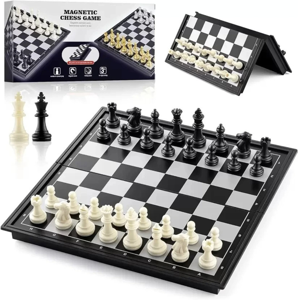 r j magnetic educational chess board folding travel toys kids adults games