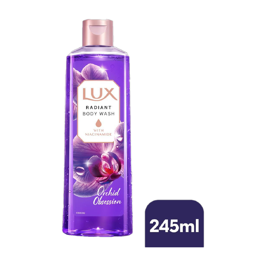 lux orchid obsession niacinamide bodywash radiant bouncy skin feel