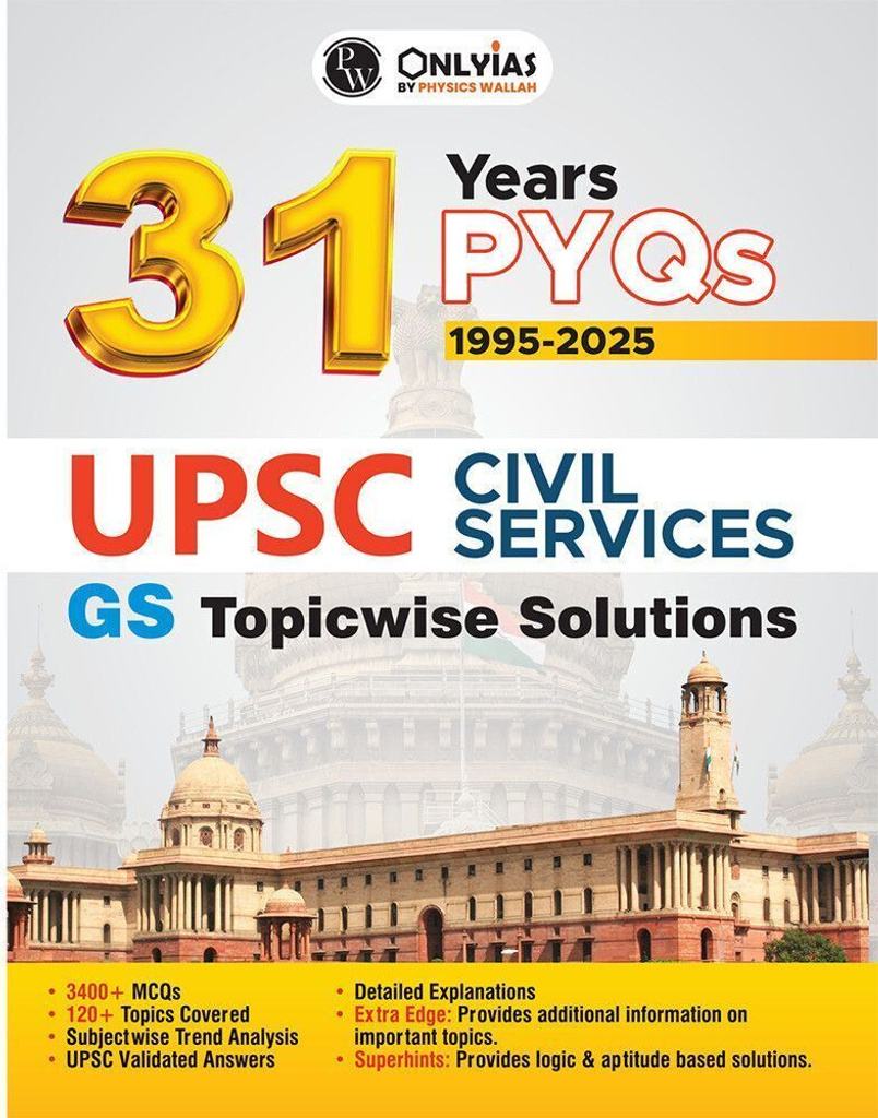 pwonlyias upsc 31 years pyqs 2025 1995 gs topicwise solutions civil services