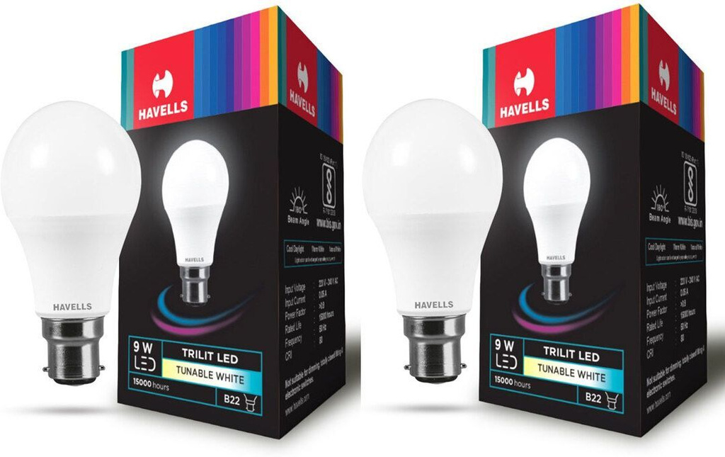 HAVELLS 9 W Color Changing Round B22 LED Bulb