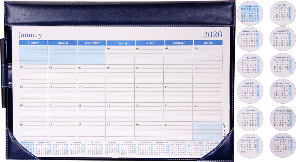 sukeshcraft table planner calendar nov 2025 dec 2026 18 5 x13 inch 2026