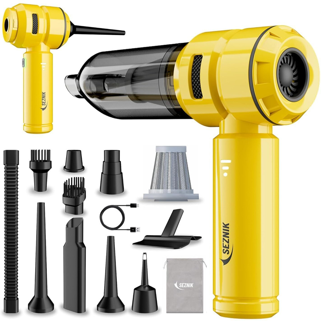 SEZNIK Mustangg 4 in 1 Cordless Hand-held Vacuum Cleaner with Reusable Dust Bag
