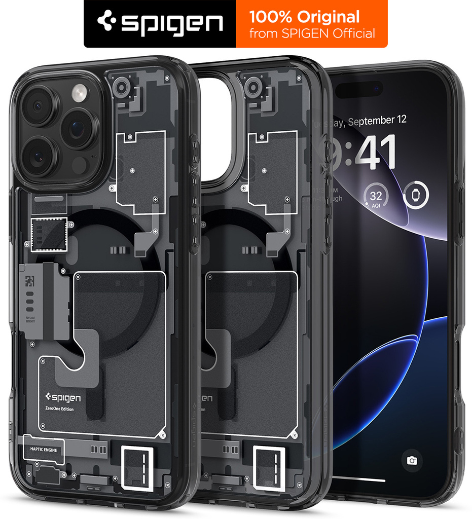 Spigen Ultra Hybrid MagFit Back Cover for iPhone 16 Pro, Zero One