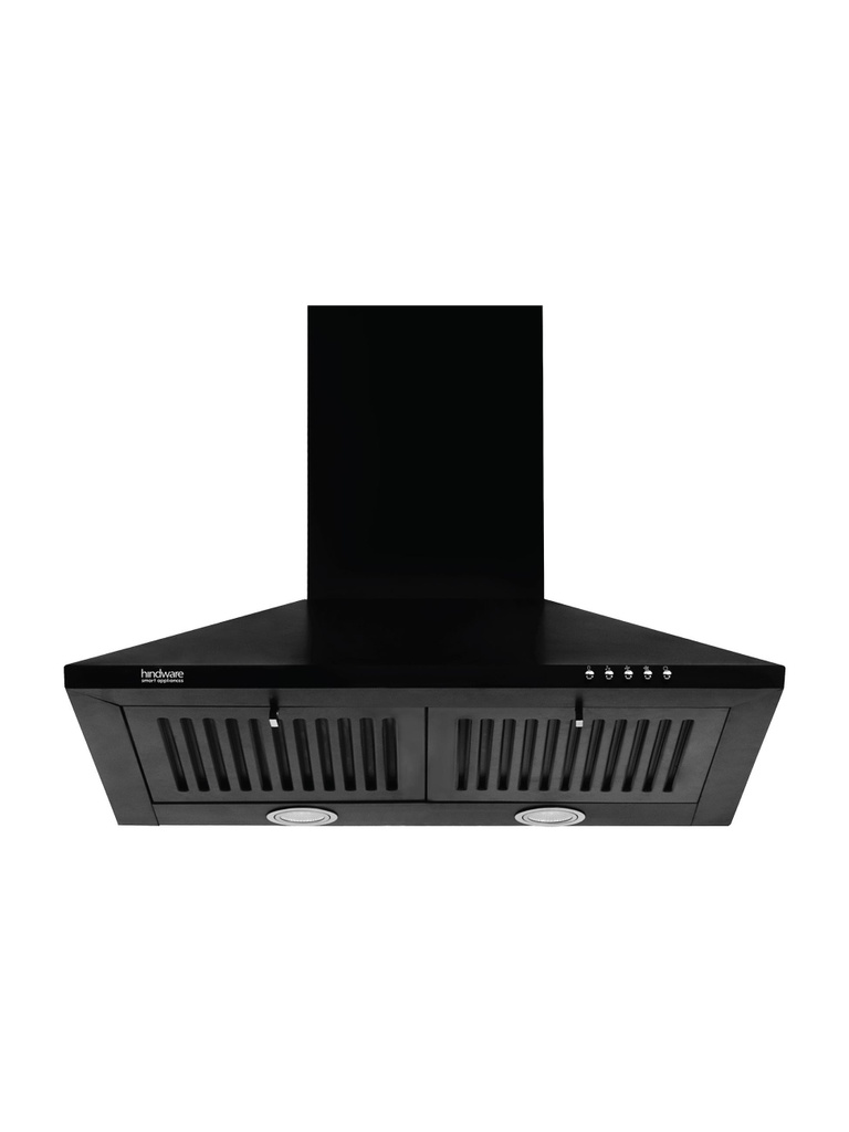 Velda 60 1000 CMH 60 cm | Baffle Filter | Pyramid | 5 Years Motor Warranty | Push Button | Energy Efficient LED Light | Powerful Suction | Chimney (Wall Mounted, Black)