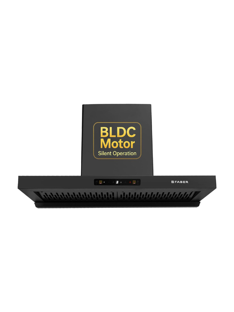 Hood Coral BLDC HC SC FL BK IN 90-T 1500 CMH 90 cm Auto Clean Chimney (Wall Mounted, BLACK)