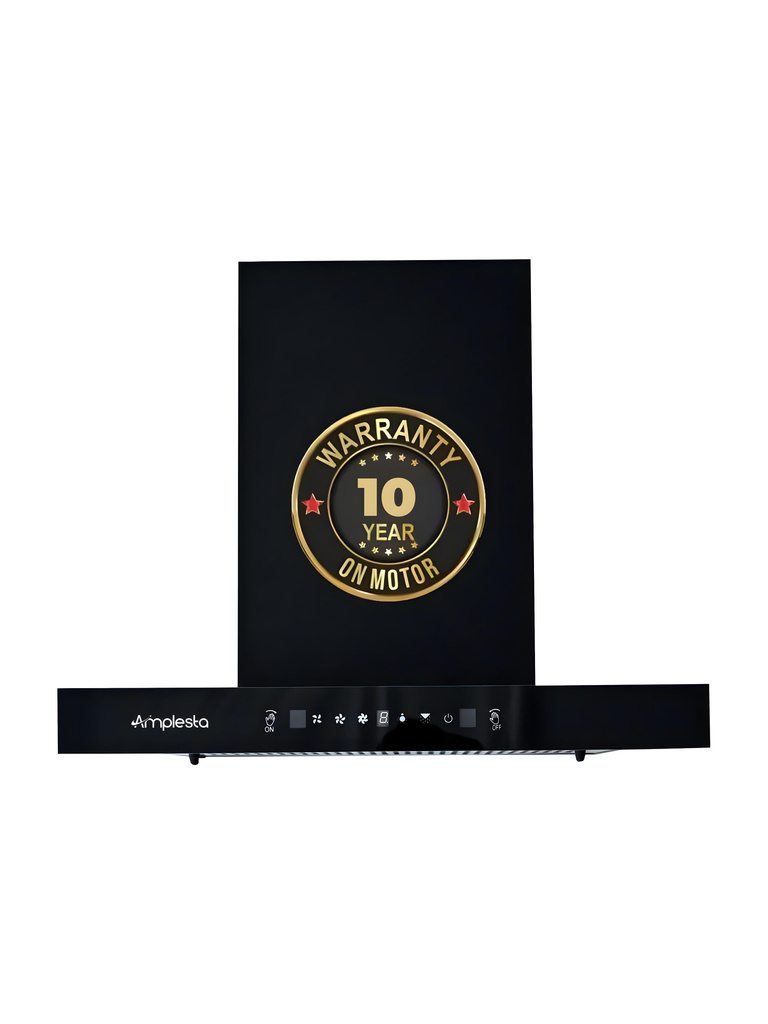Sereno MS AC FL 60 BK 1350 CMH 60 cm Auto Clean Chimney (Wall Mounted, Black)