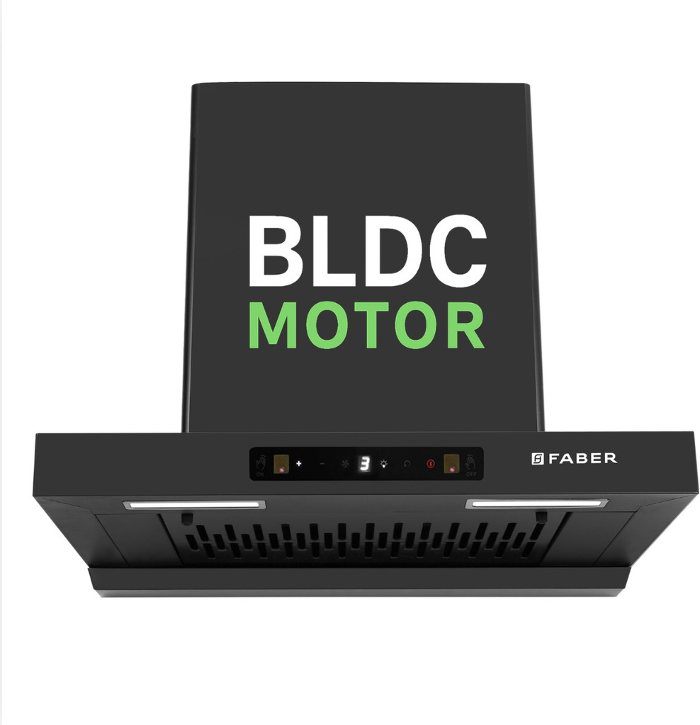 FABER Hood ATOM BLDC TC FL HC SC BK IN 60 1500 CMH 60 cm Auto Clean Chimney