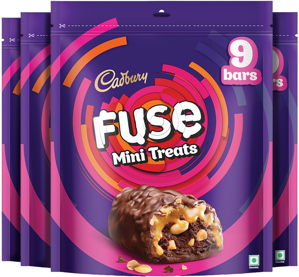 Cadbury Fuse Peanut & Caramel Filled Mini Treats Chocolate Bites