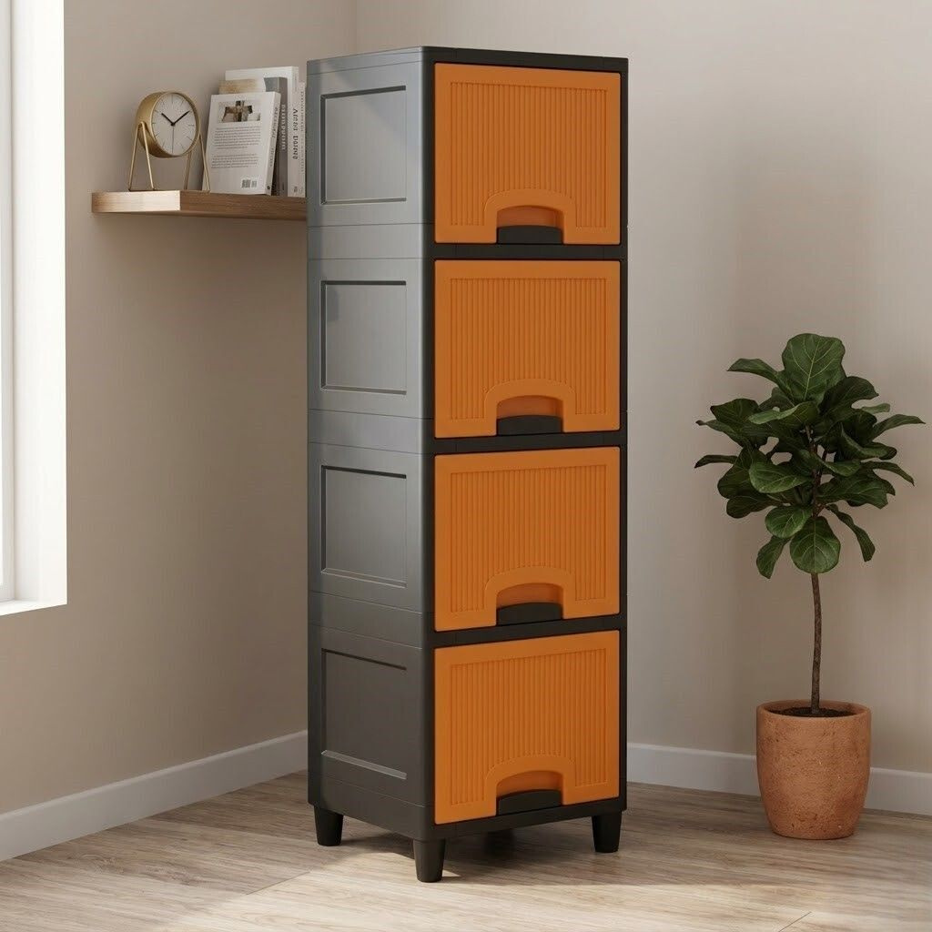 MAXTID Multi Layer Wardrobe Cabinet with Pull-Out Drawers Drawer Divider