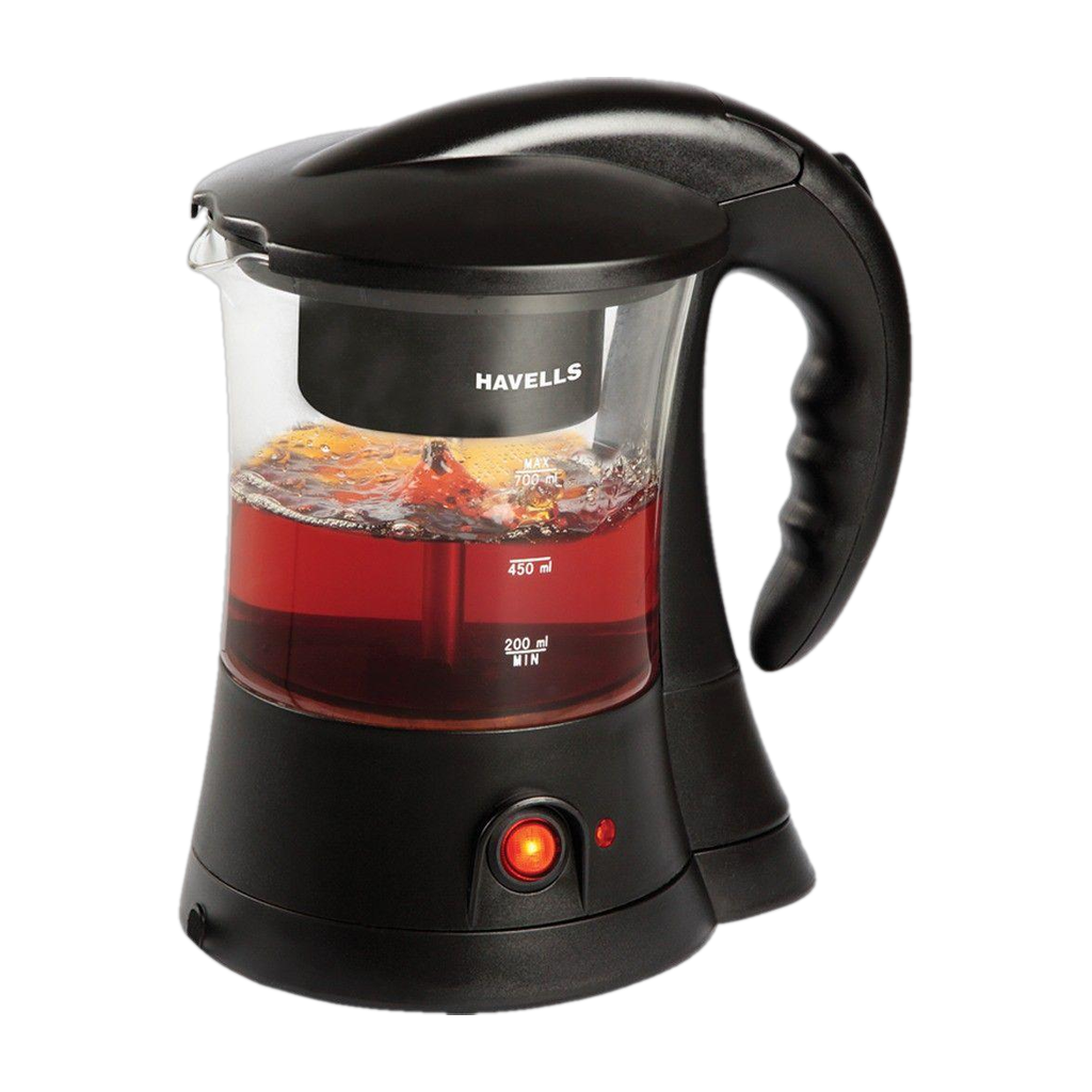 HAVELLS Crystal Indicator Light | Transparent Glass Carafe 600 W Coffee Maker