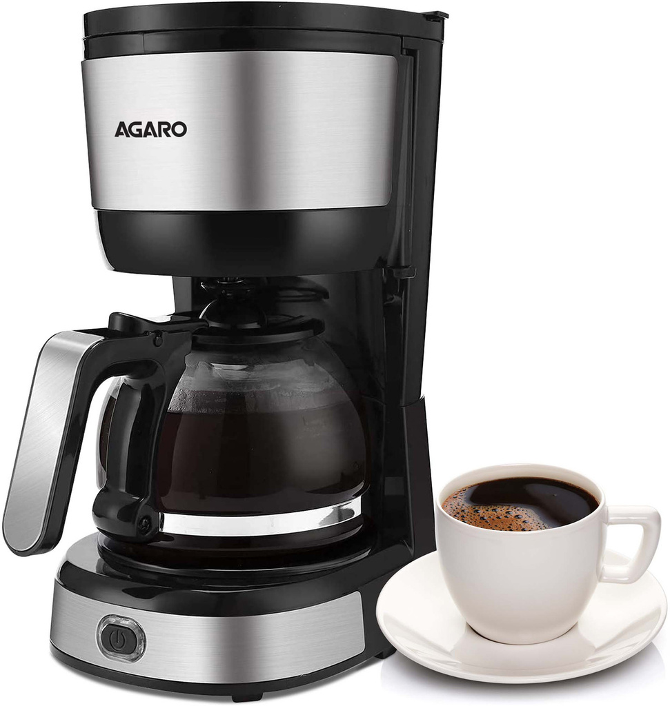 Royal 6 Cups Coffee Maker (Silver)