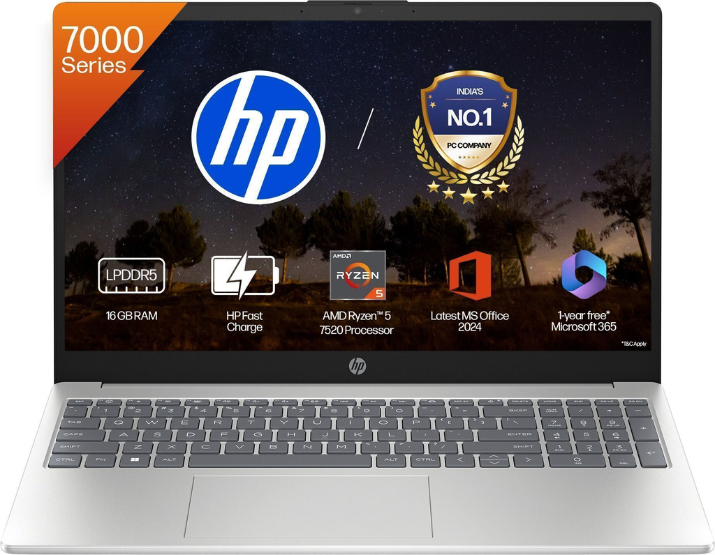 HP AMD Ryzen 5 Quad Core 7520U - (16 GB/512 GB SSD/Windows 11 Home) 15-fc0156AU / 15-fc0690AU Thin and Light Laptop