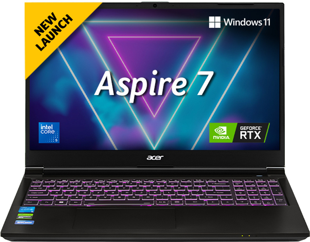 Acer Aspire 7(i5 14th Gen) Intel Core 5 210H - (16 GB/512 GB SSD/Windows 11 Home/6 GB Graphics/NVIDIA GeForce RTX 4050) A715-79G Gaming Laptop