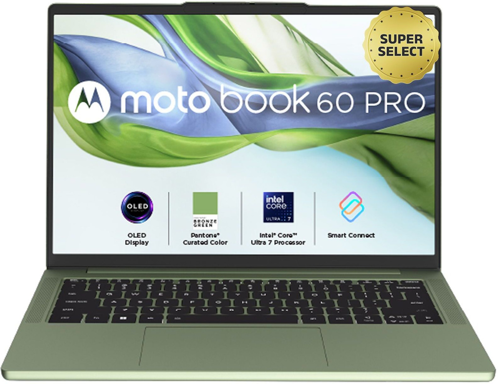 MOTOROLA Motobook 60 Pro Full Metal AI PC 2.8K OLED Intel Core Ultra 7 255 H - (32 GB/1 TB SSD/Windows 11 Home) Motobook 60 14IAH10 Thin and Light Laptop