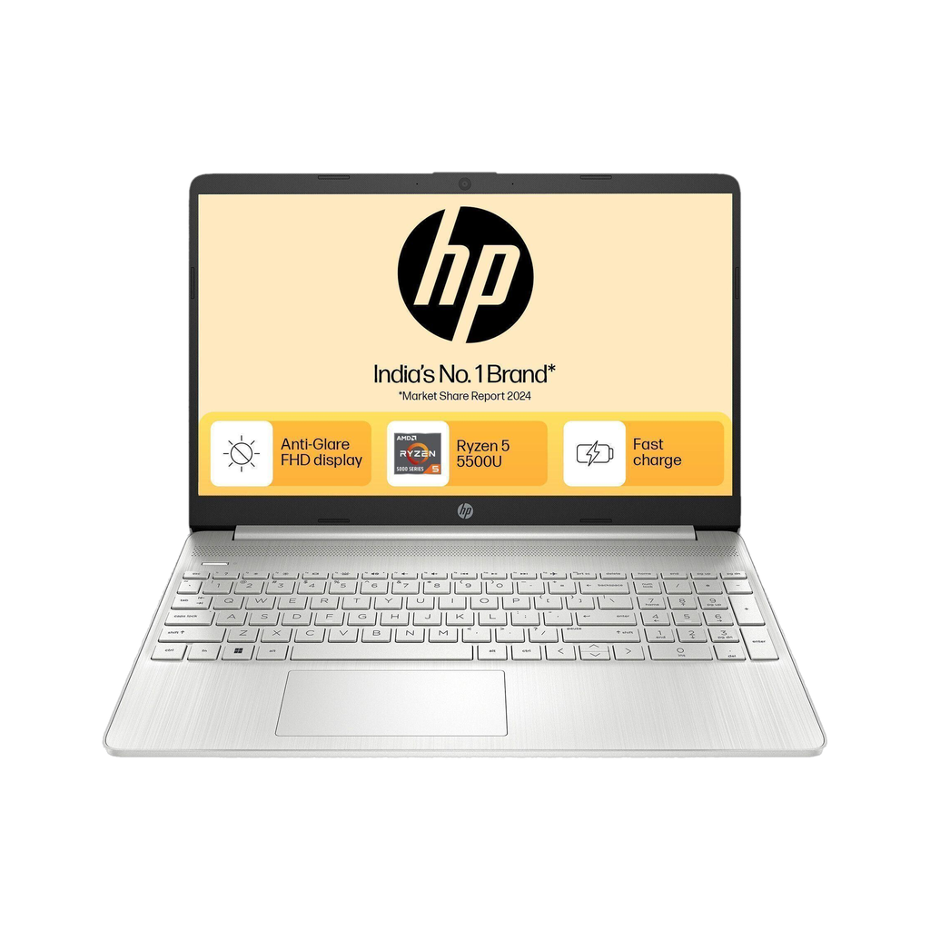 HP 15s AMD Ryzen 5 Hexa Core 5500U - (8 GB/512 GB SSD/Windows 11 Home) 15s- eq2144au Thin and Light Laptop